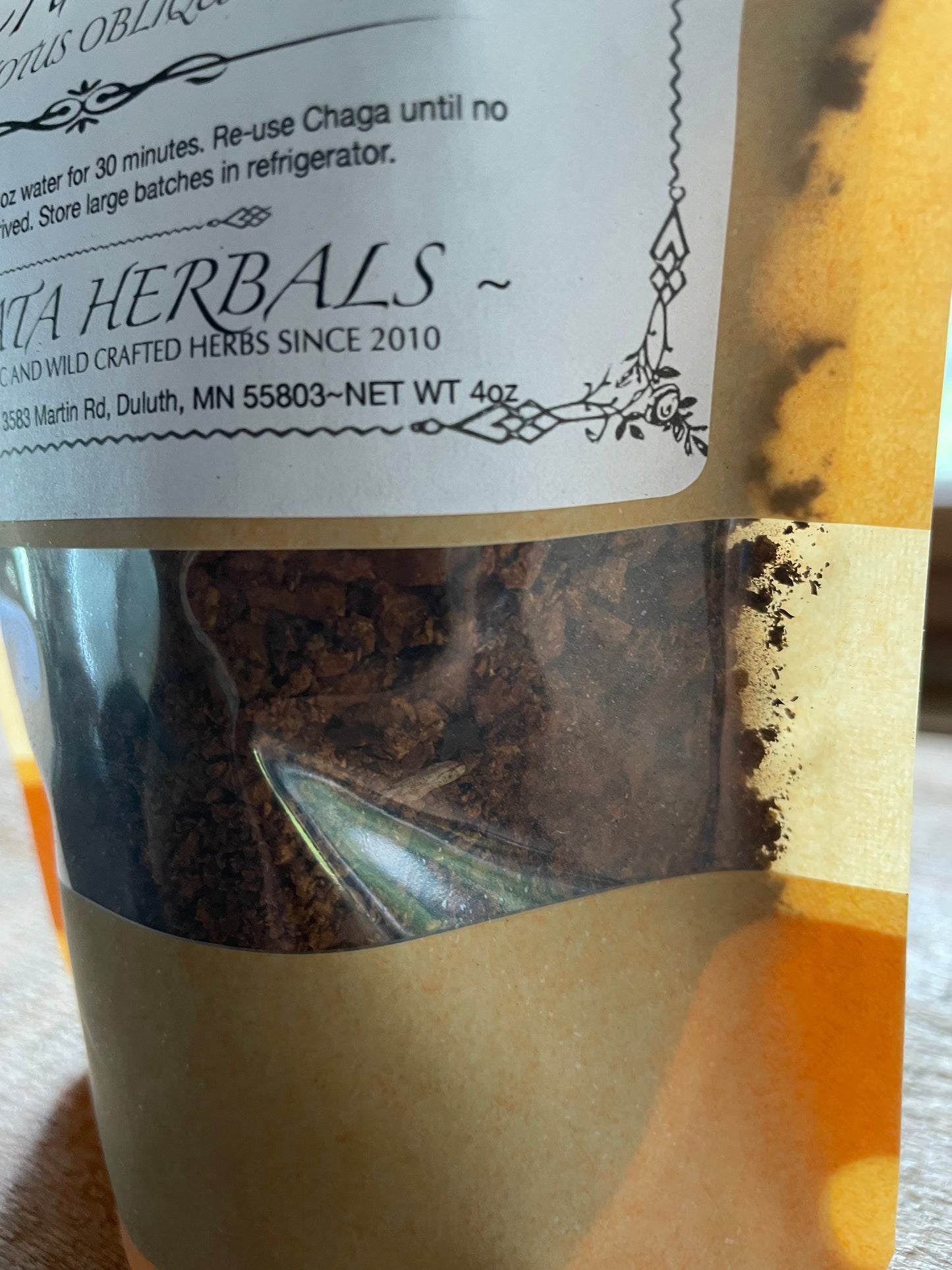 Raw Ground Chaga (Teagrade)